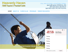 Tablet Screenshot of heavenlyhavencdc.com